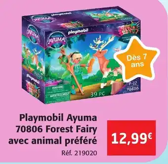 Colruyt Playmobil Ayuma 70806 Forest Fairy offre