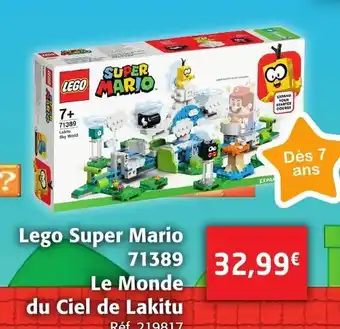 Colruyt Lego Super Mario 71389 Le Monde du Ciel de Lakitu offre
