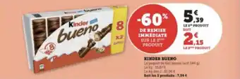 Super U KINDER BUENO offre