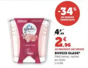 Super U BOUGIE GLADE offre