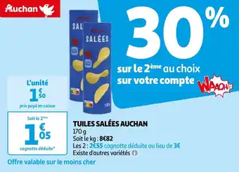 Auchan TUILES SALÉES AUCHAN offre