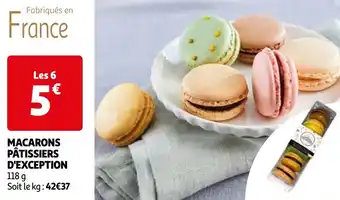 Auchan MACARONS PÂTISSIERS D'EXCEPTION offre