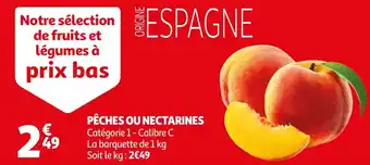 Auchan PÊCHES OU NECTARINES offre