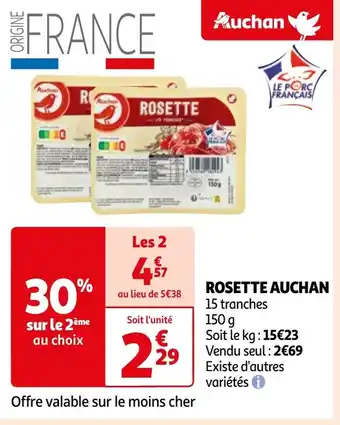 Auchan ROSETTE AUCHAN offre