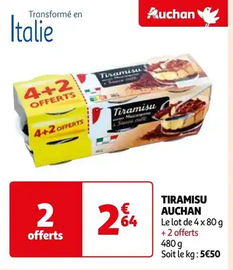 Auchan TIRAMISU AUCHAN offre