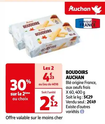 Auchan BOUDOIRS AUCHAN offre