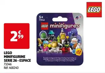 Auchan LEGO MINIFIGURINE SERIE 26 - ESPACE offre