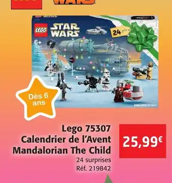 Lego 75307 Calendrier de l'Avent Mandalorian The Child