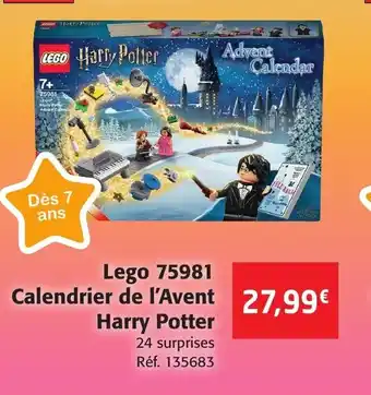 Lego 75981 Calendrier de l'Avent Harry Potter