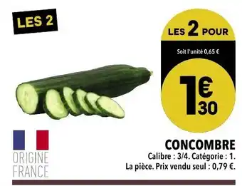 Supeco Concombre offre