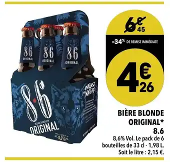 Supeco Bière Blonde Original offre