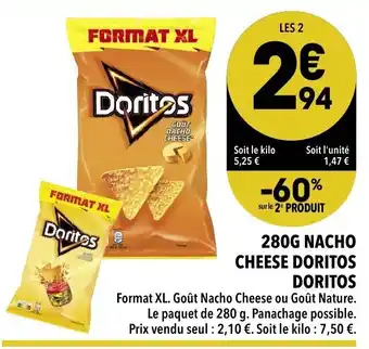 Supeco 280G Nacho Cheese Doritos Doritos offre