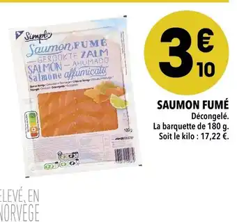 Supeco Saumon fumé offre