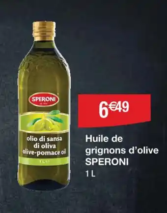 Cora x Carrefour Huile de grignons d'olive SPERONI offre