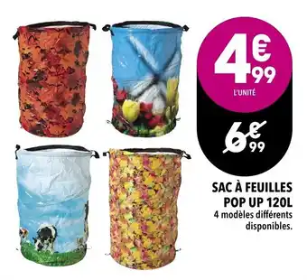 Supeco Sac à feuilles Pop up 120L offre