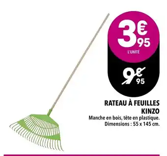 Rateau Ă feuilles Kinzo