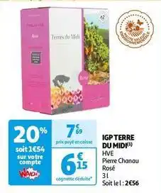 Auchan Pierre chanau - igp terre du midi offre