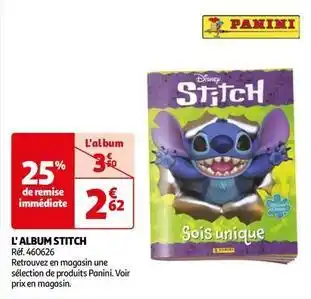 Auchan Panini - l'album stitch offre