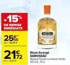 Carrefour Drive Damoiseau - rhum arrange offre