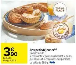 Carrefour Drive Box petit déjeuner offre