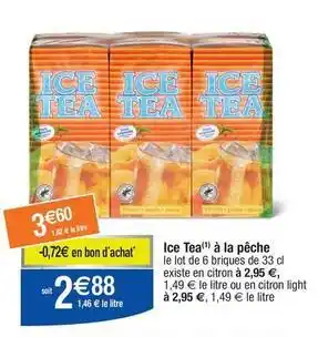 Ice tea - à la pêche