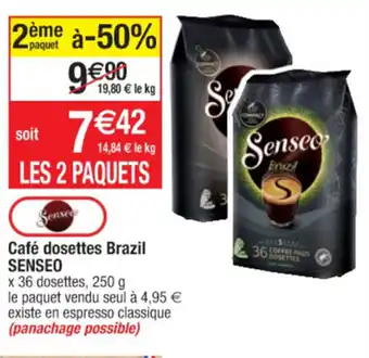 Cora x Carrefour Cafè Dosettes Brazil Senseo offre