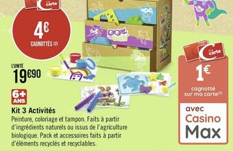 Géant Casino Kit 3 activités offre