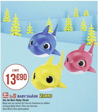 Géant Casino Zuru jeu de bain baby shark offre