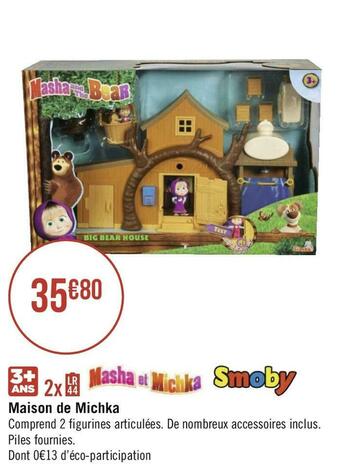 Géant Casino Smoby maison de michka offre