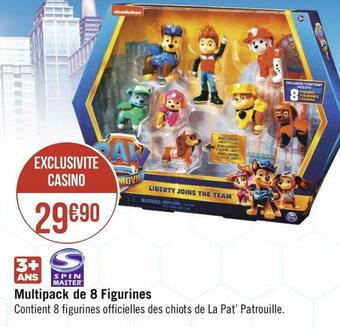 Géant Casino Spin master multipack de 8 figurines offre