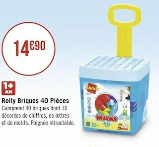 Abrick rolly briques 40 pièces