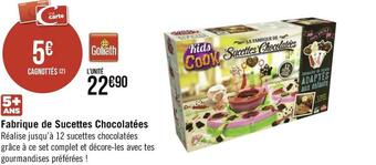 Fabrique de sucettes chocolatées