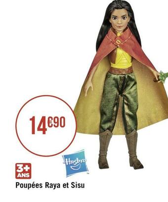 Géant Casino Hasbro poupées raya et sisu offre