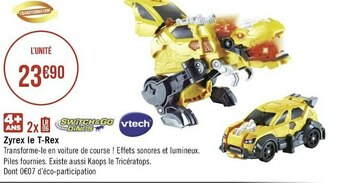 Géant Casino Vtech zyrex le t-rex offre