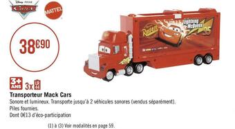 Mattel transporteur mack cars