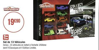 Géant Casino Majorette set de 13 véhicules offre