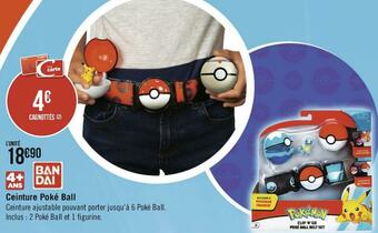 Géant Casino Pokemon ceinture poké ball offre