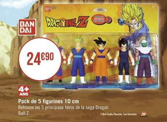 Géant Casino Bandai pack de 5 figurines 10 cm offre