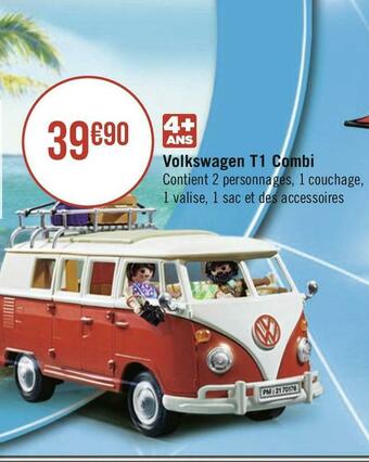 Géant Casino Playmobil volkswagen t1 combi offre