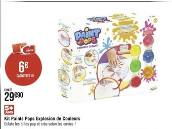 Paints pops kit paints pops explosion de couleurs