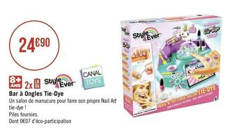 Géant Casino Canal toys bar à ongles tie-dye offre