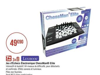 Géant Casino Jeu d’échecs électronique chessman® elite offre
