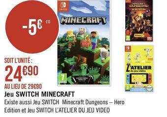 Géant Casino Jeu switch minecraft offre
