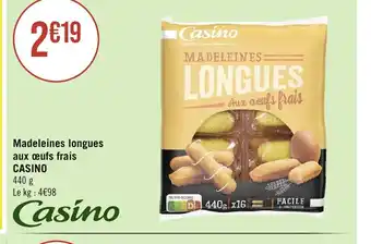 Madeleines longues