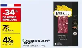 Carrefour Drive Labeyrie - aiguillettes de canard offre