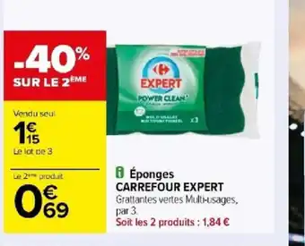 Carrefour Éponges CARREFOUR EXPERT offre