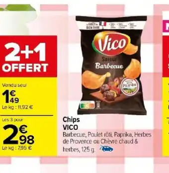 Carrefour Chips VICO offre