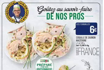 Match COQUILLE DE SAUMON MACÉDOINE offre