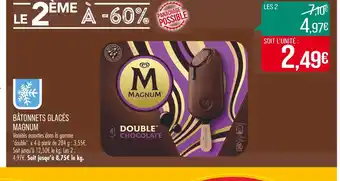 Match MAGNUM BÂTONNETS GLACÉS offre