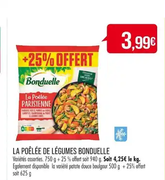 Match BONDUELLE LA POÊLÉE DE LÉGUMES offre